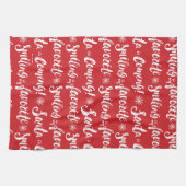 Buddy the Elf | Lächeln ist mein Lieblingsmuster Geschirrtuch (Horizontal)