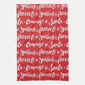 Buddy the Elf | Lächeln ist mein Lieblingsmuster Geschirrtuch (Vertikal)