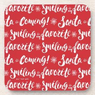 Buddy the Elf   Lächeln ist mein Lieblingsmuster Getränkeuntersetzer