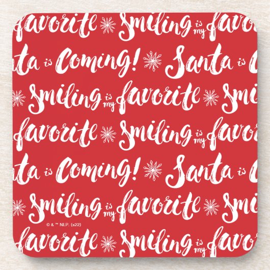 Buddy the Elf | Lächeln ist mein Lieblingsmuster Getränkeuntersetzer (Vorderseite)