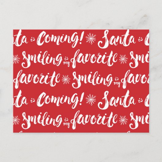 Buddy the Elf | Lächeln ist mein Lieblingsmuster Postkarte (Vorderseite)