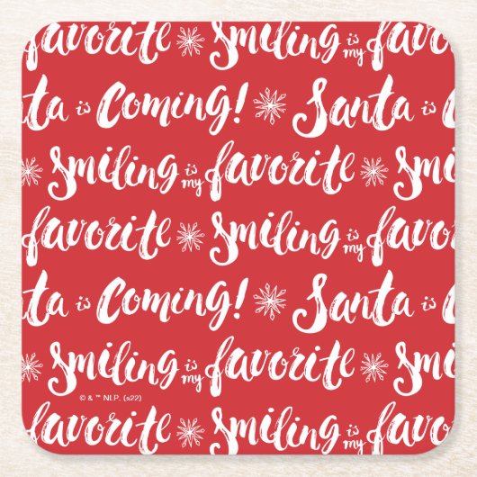 Buddy the Elf | Lächeln ist mein Lieblingsmuster Rechteckiger Pappuntersetzer (Vorderseite)