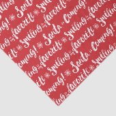 Buddy the Elf | Lächeln ist mein Lieblingsmuster Seidenpapier (Ausschnitt)