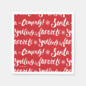 Buddy the Elf | Lächeln ist mein Lieblingsmuster Serviette (Vorderseite)