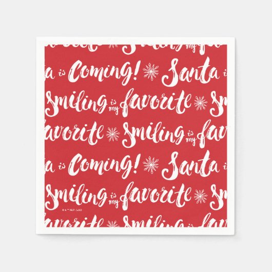 Buddy the Elf | Lächeln ist mein Lieblingsmuster Serviette (Vorderseite)