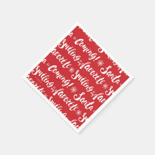 Buddy the Elf | Lächeln ist mein Lieblingsmuster Serviette (Ecke)