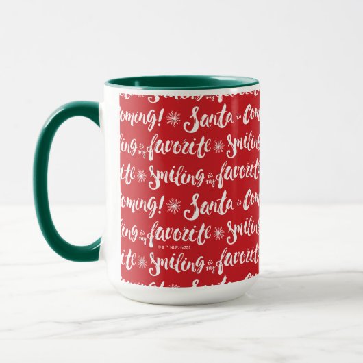 Buddy the Elf | Lächeln ist mein Lieblingsmuster Tasse (Links)