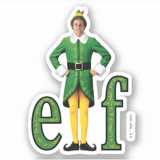 Buddy the Elf Movie Logo Aufkleber (Vorderseite)