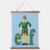 Buddy the Elf Movie Logo Wandteppich Mit Holzrahmen (Vorderseite)