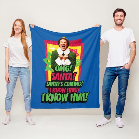 Buddy the Elf | OMG! Santa! Fleecedecke (Beispiel)