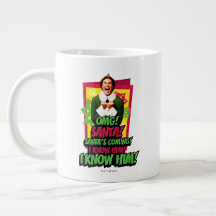 Buddy the Elf   OMG! Santa! Jumbo-Tasse