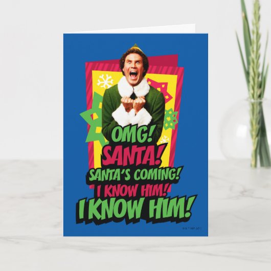 Buddy the Elf | OMG! Santa! Karte (Vorderseite)