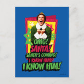 Buddy the Elf | OMG! Santa! Postkarte (Vorderseite)