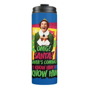 Buddy the Elf   OMG! Santa! Thermosbecher