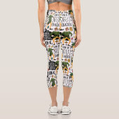 Buddy The Elf Quote Pattern Capri Leggings (Rückseite)