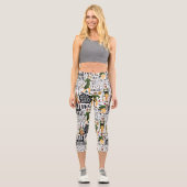 Buddy The Elf Quote Pattern Capri Leggings (Vorderseite)