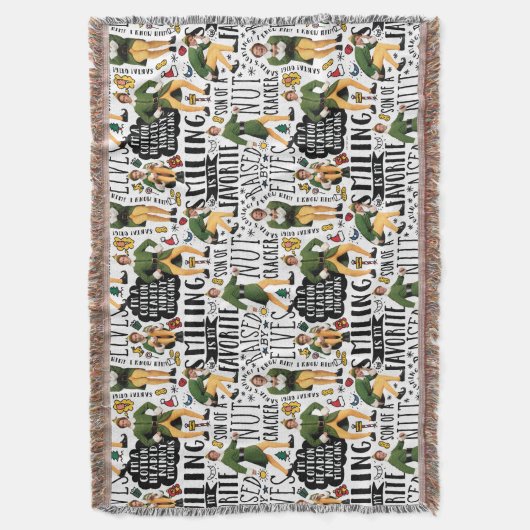 Buddy The Elf Quote Pattern Decke (Vorderseite Vertikal)