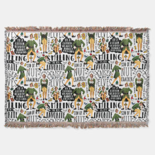 Buddy The Elf Quote Pattern Decke
