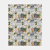 Buddy The Elf Quote Pattern Fleecedecke (Vorderseite)