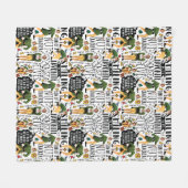 Buddy The Elf Quote Pattern Fleecedecke (Vorderseite (Horizontal))