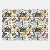 Buddy The Elf Quote Pattern Geschenkpapier Set (Vorderseite 2)