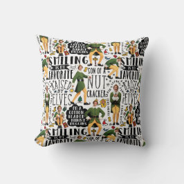 Buddy The Elf Quote Pattern Kissen
