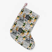 Buddy The Elf Quote Pattern Kleiner Weihnachtsstrumpf (Vorderansicht (hängend))