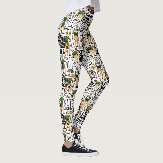 Buddy The Elf Quote Pattern Leggings (Rechts)
