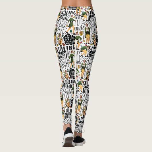 Buddy The Elf Quote Pattern Leggings (Rückseite)