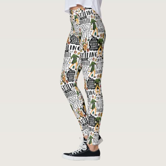 Buddy The Elf Quote Pattern Leggings (Links)