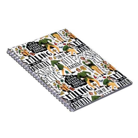 Buddy The Elf Quote Pattern Notizblock (Rechte Seite)