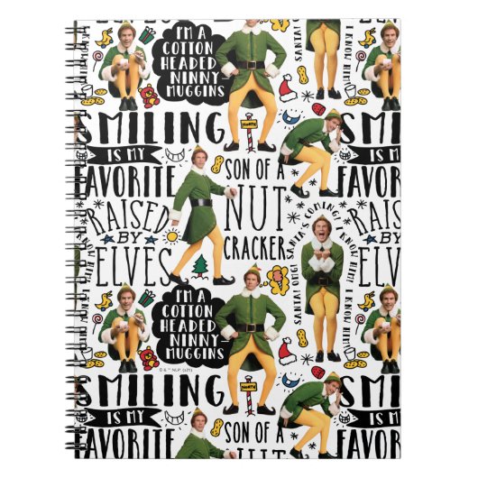 Buddy The Elf Quote Pattern Notizblock (Vorderseite)