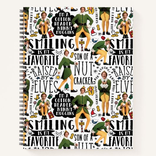 Buddy The Elf Quote Pattern Notizblock (Vorderseite)