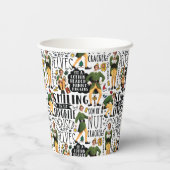Buddy The Elf Quote Pattern Pappbecher (Rückseite)