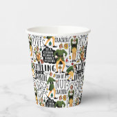 Buddy The Elf Quote Pattern Pappbecher (Links)