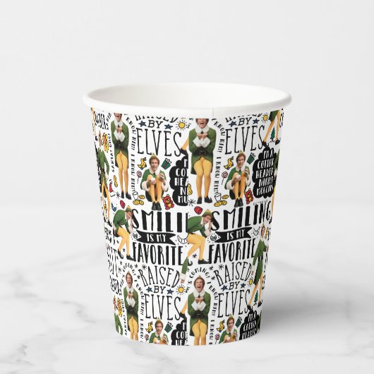 Buddy The Elf Quote Pattern Pappbecher (Rechts)