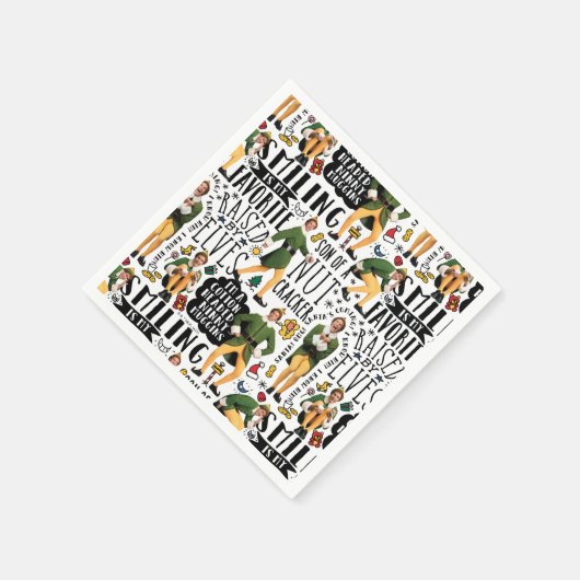 Buddy The Elf Quote Pattern Serviette (Ecke)