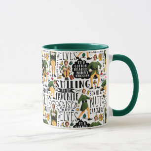 Buddy The Elf Quote Pattern Tasse