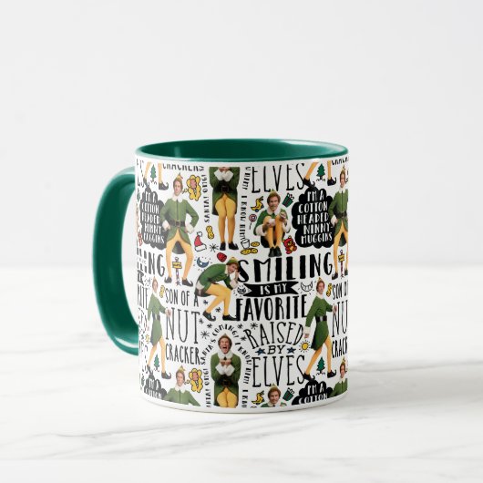 Buddy The Elf Quote Pattern Tasse (Vorderseite Links)