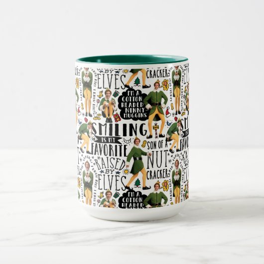 Buddy The Elf Quote Pattern Tasse (Zentrum)