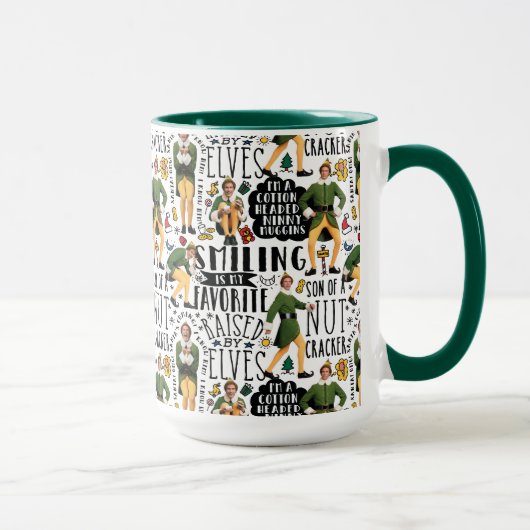 Buddy The Elf Quote Pattern Tasse (Rechts)