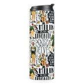 Buddy The Elf Quote Pattern Thermosbecher (Nach links gedreht)