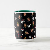 Buddy the Elf schwarzes Doodle-Muster Tasse (Zentrum)