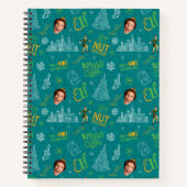 Buddy the Elf Teal Quote Pattern Notizblock (Vorderseite)