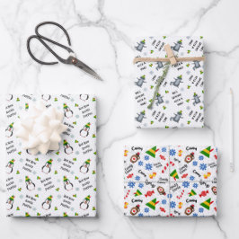 Buddy the Elf Variety Christmas Wrap Geschenkpapier Set