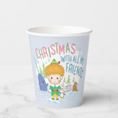Buddy the Elf Weihnachten mit all meinen Freunden Pappbecher (Rückseite)