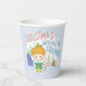 Buddy the Elf Weihnachten mit all meinen Freunden Pappbecher (Vorderseite)