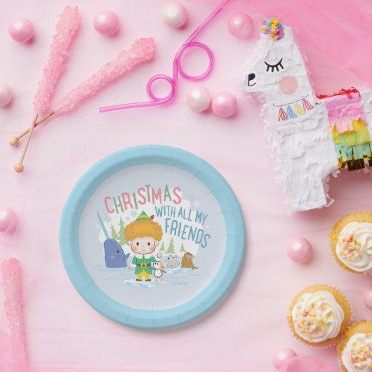Buddy the Elf Weihnachten mit all meinen Freunden Pappteller (Party)
