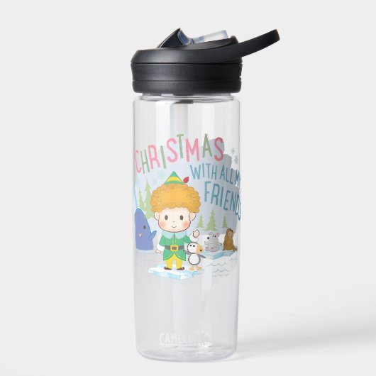 Buddy the Elf Weihnachten mit all meinen Freunden Trinkflasche (Links)