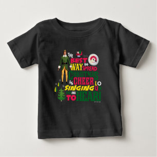 Buddy the Elf   Weihnachts-Cheer Grafik-Zitat Baby T-shirt